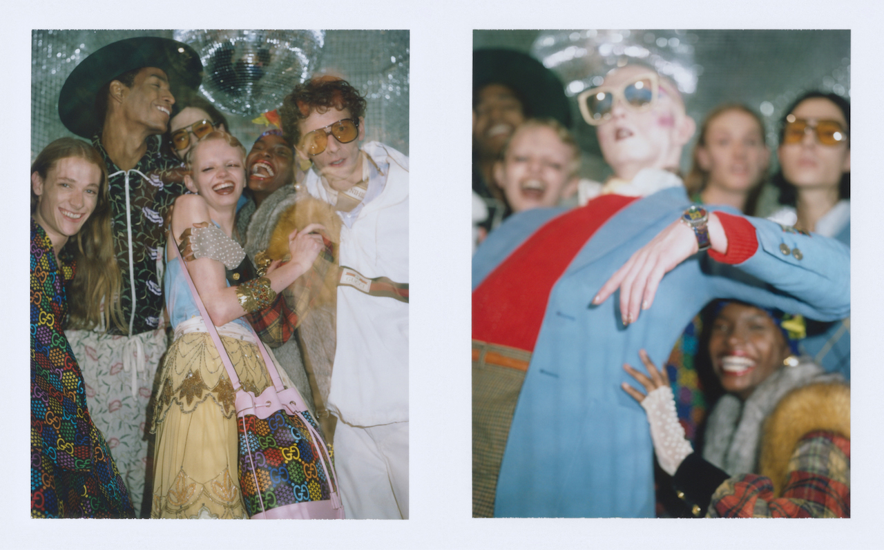 Модели веселятся в окружении диско-шаров в кампании Gucci Psychedelic (фото 16)