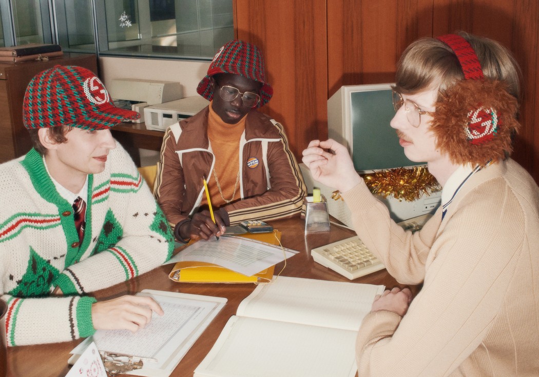 Gucci выпустил праздничную кампанию, снятую в духе офисной вечеринки (фото 7)