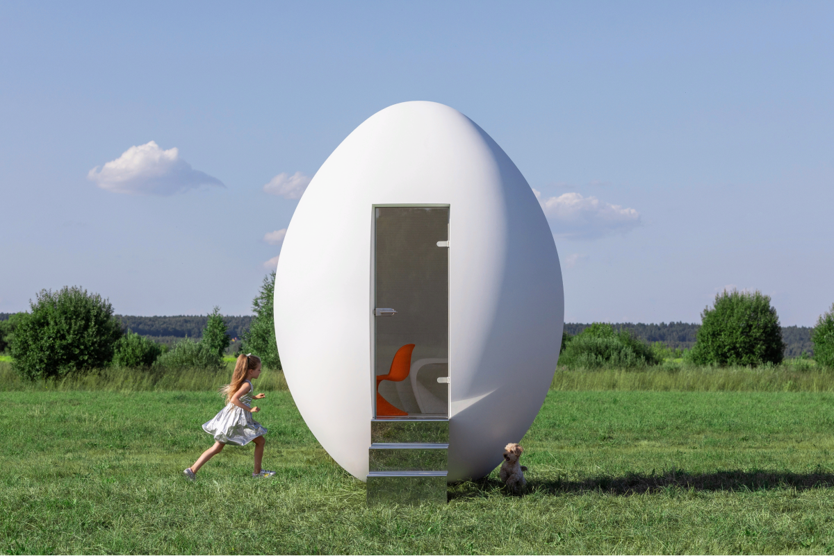 Скульптор Григорий Орехов создал дом в форме яйца (фото 3)