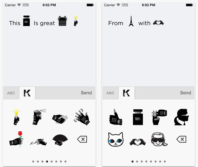 Приложение emotiKarl: новые emoji от Карла Лагерфельда (фото 1)
