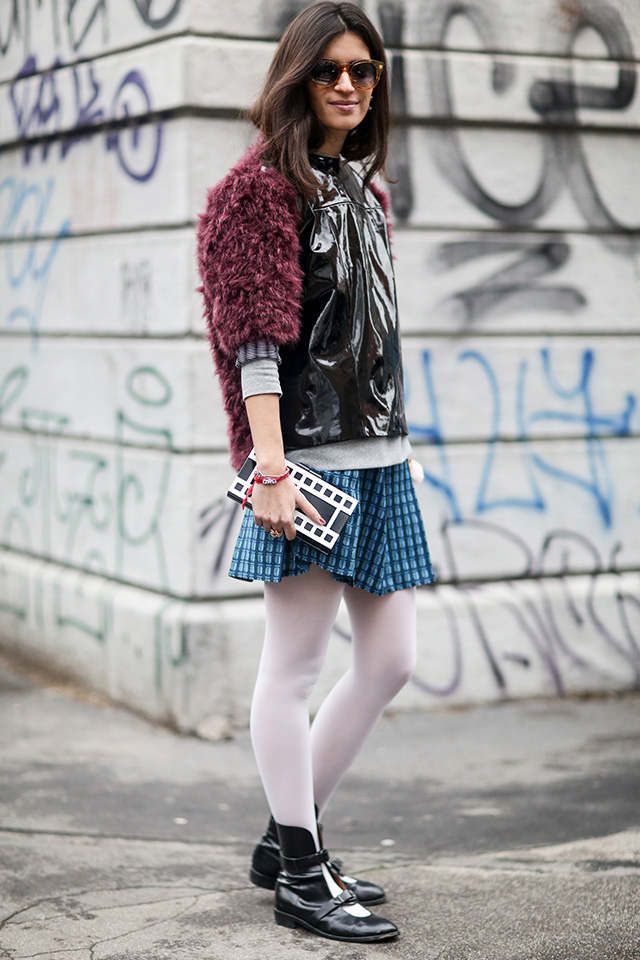 Неделя моды в Милане A/W 2014: street style. Часть II (фото 19)