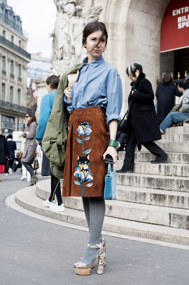Неделя моды в Париже A/W 2014: street style. Часть VI (фото 8)
