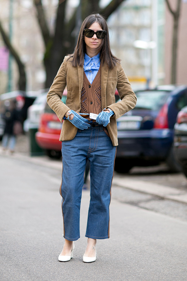 Неделя моды в Милане F/W 2015: street style. Часть 2 (фото 20)