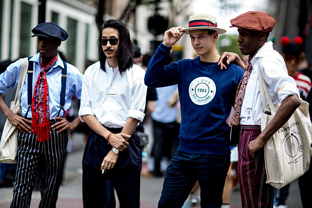 Неделя мужской моды в Лондоне, весна-лето 2016: street style. Часть 1 (фото 15)