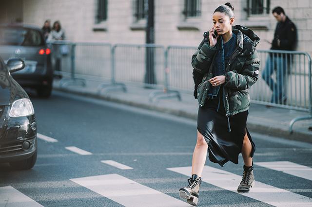 Неделя высокой моды в Париже, весна 2016: street style (фото 9)