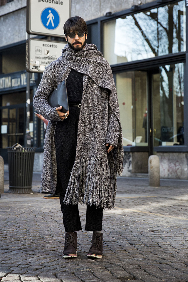 Неделя мужской моды в Милане, осень-зима 2016: street style (фото 9)