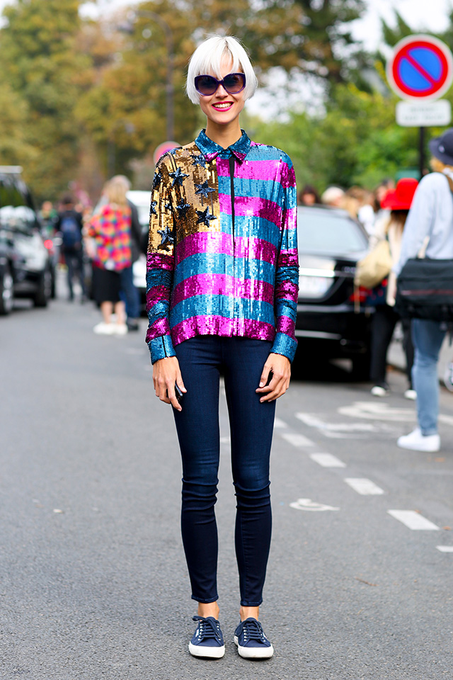 Неделя моды в Париже S/S 2015: street style. Часть I (фото 5)
