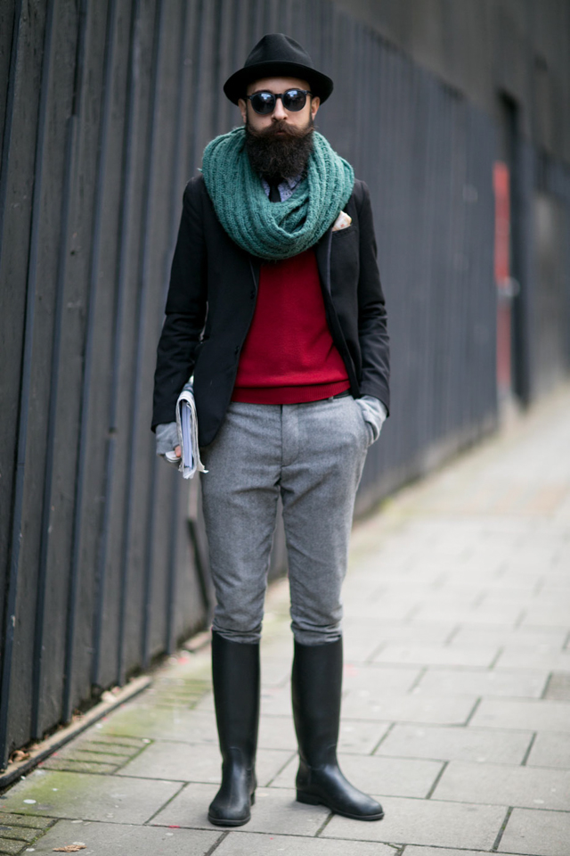 Мужская неделя моды в Лондоне F/W 2015: street style