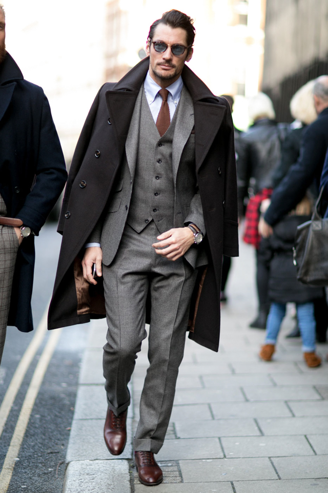 Мужская неделя моды в Лондоне F/W 2015: street style