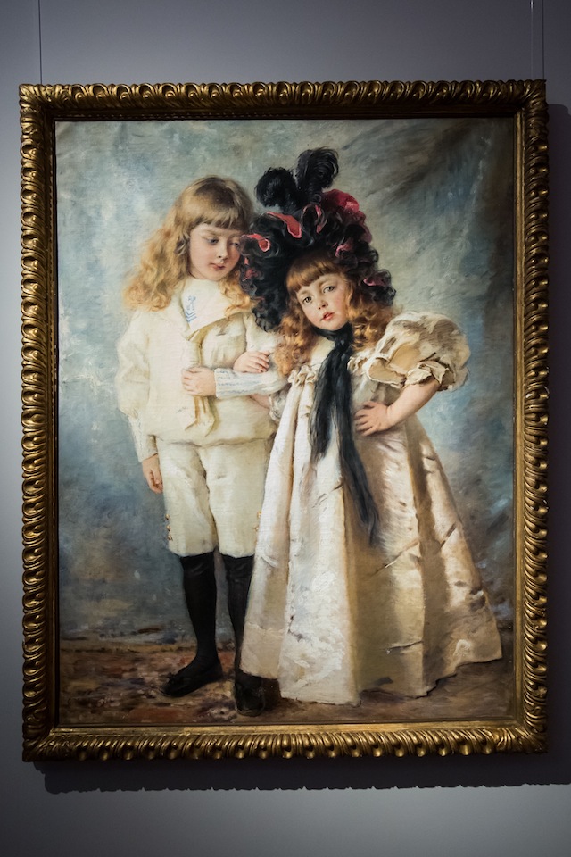 Константин Маковский, "Портрет детей художника, Константина и Ольги"
