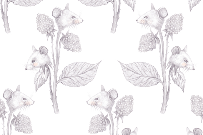 Принт "Мышь" Леси Парамоновой Принт "Мышь" Леси Парамоновой