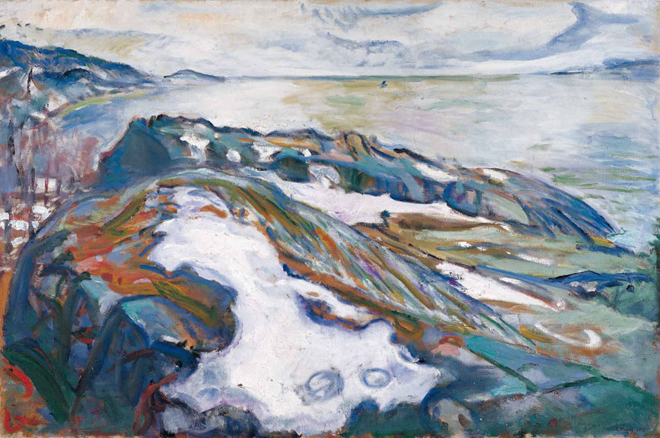 Эдвард Мунк. "Зимний пейзаж", 1915