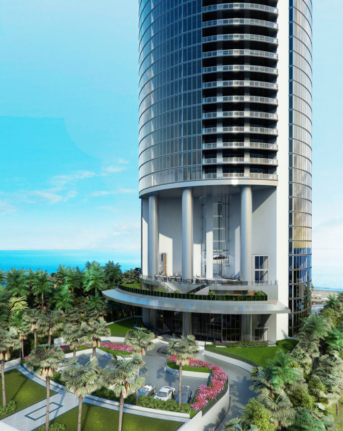 Ультрасовременная башня Porsche Design Tower в Майами