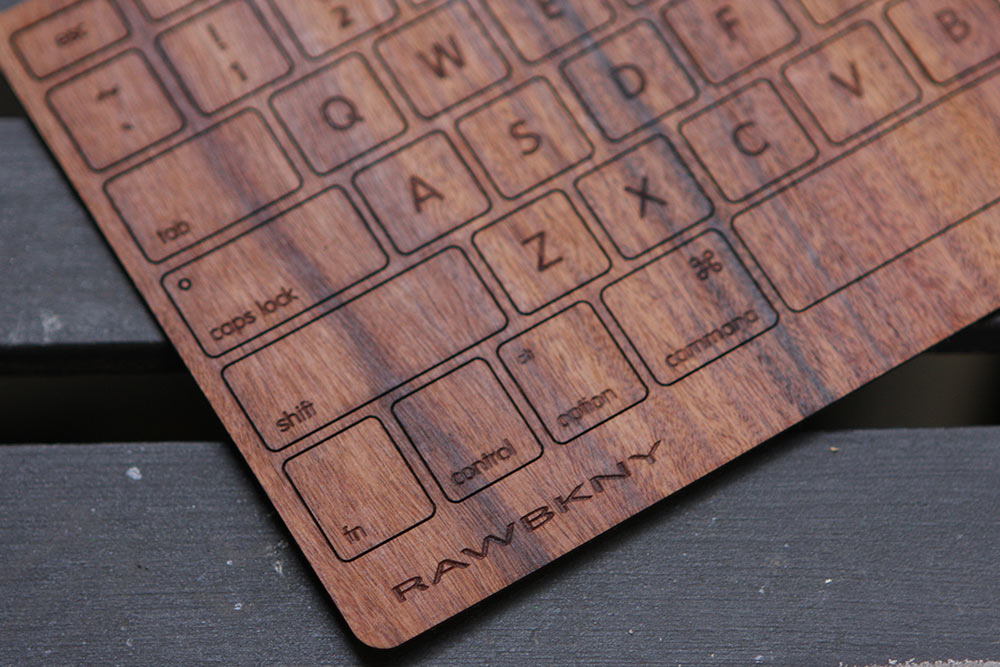 деревянная клавиатура RAWBKNY3