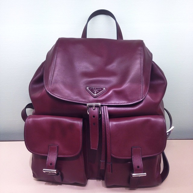 In love with @prada #backpack