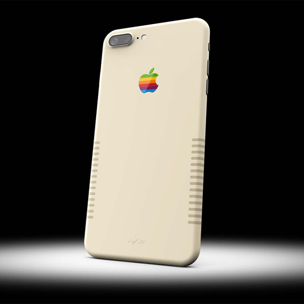 ColorWare представила ретро-модификацию iPhone 7 Plus с радужным логотипом Apple