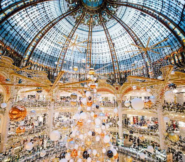 Новогодний шопинг в Galeries Lafayette