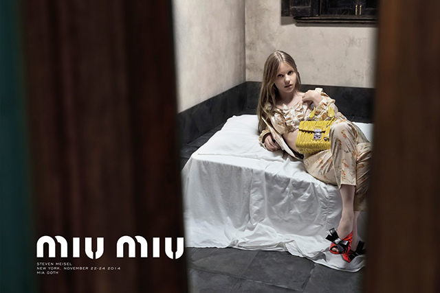 Рекламная кампания Miu Miu, весна-лето 2015
