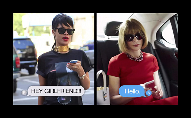 Анна Винтур дает Рианне советы по стилю в SMS