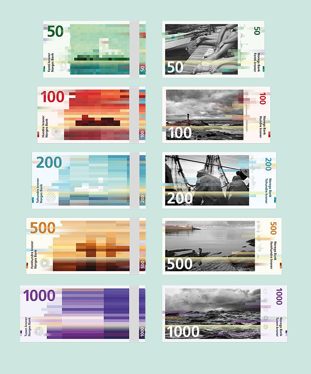 В Норвегии выпустят дизайнерские банкноты