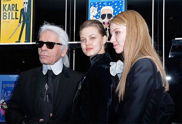 Открытие выставки в бутике Karl Lagerfeld в Париже