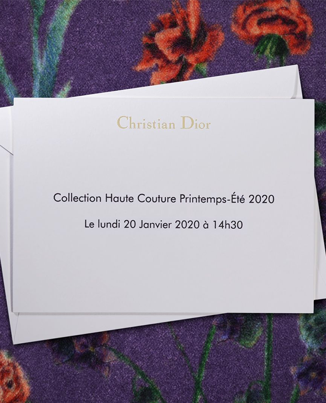 Онлайн-трансляция показа Dior Haute Couture, коллекция весна-лето 2020