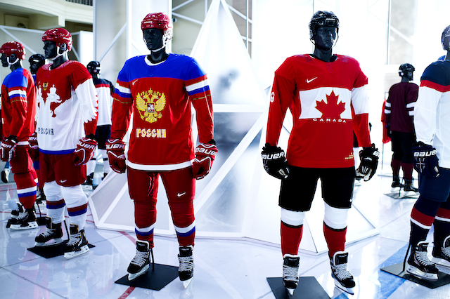 Олимпийская форма Nike для хоккейной сборной России
