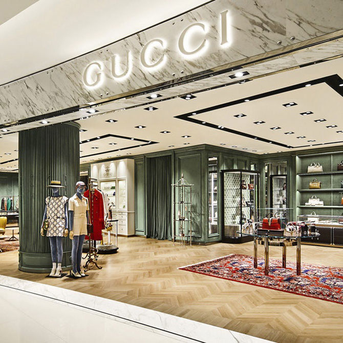 Gucci открыл женский бутик в галереях «Времена года»