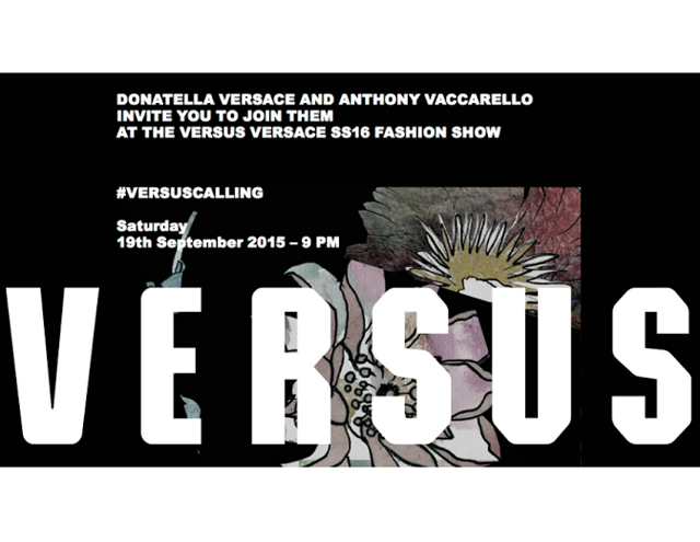 Прямая трансляция показа Versus Versace, весна-лето 2016