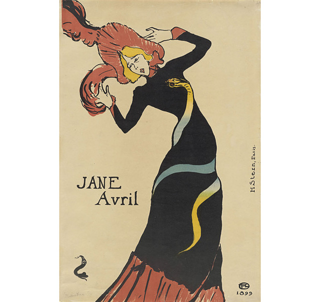 Джейн Авриль. 1899. Литография