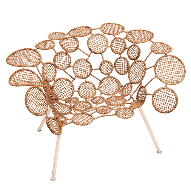 Racket Chair (Circles), диз. Ф. и У. Кампана. Железо, латунь, нейлон