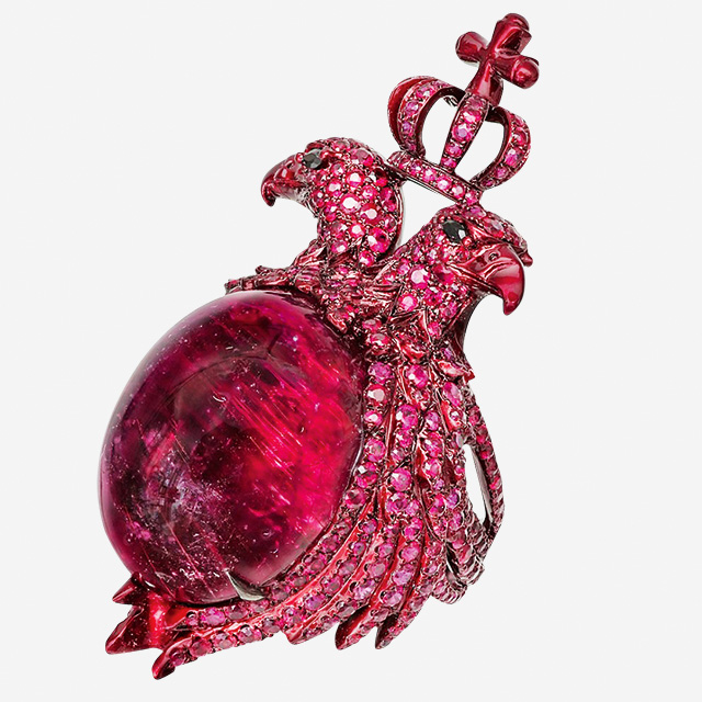 Коллекция Scarlet Empress, дизайнер Л. Куртей. Турмалины, рубины