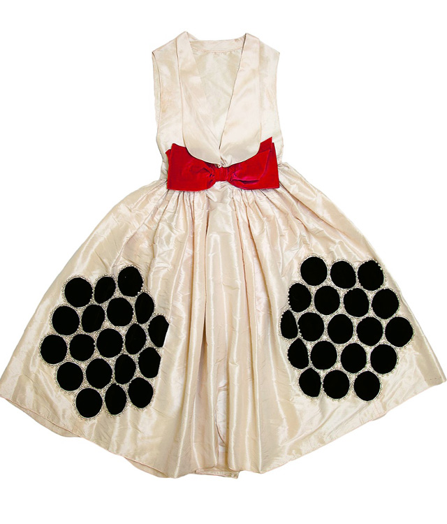 Платье \"Colombine\" из шелковой тафты, с вышивкой перламутровыми и металлическими нитями, 1924-1925