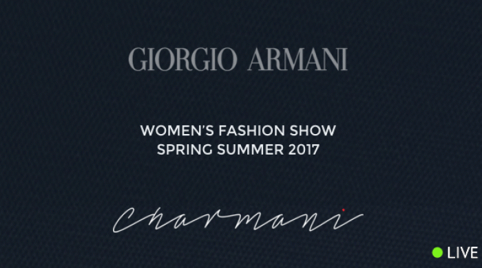 Прямая трансляция показа Giorgio Armani, весна-лето 2017