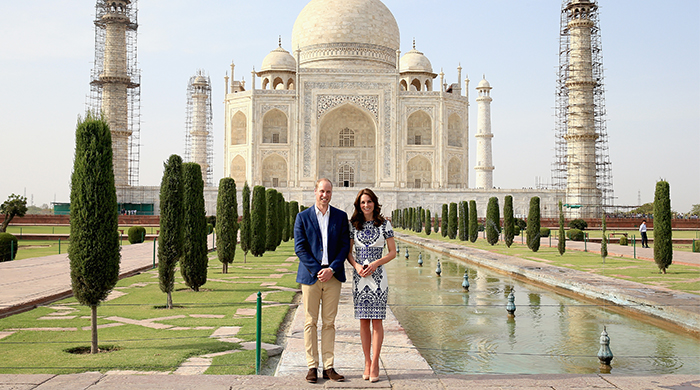 Кейт Миддлтон и принц Уильям посетили Тадж-Махал