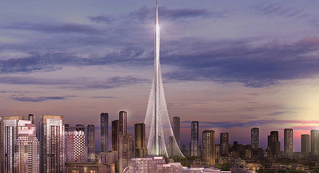 Видео дня: в Дубае начали строить новый небоскреб, который побьет рекорд Бурдж-Халифа