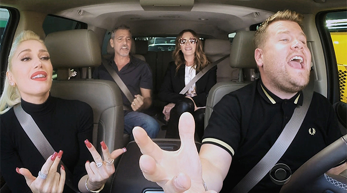 Видео дня: Гвен Стефани, Джордж Клуни и Джулия Робертс в "Автомобильном караоке" Джеймса Кордена