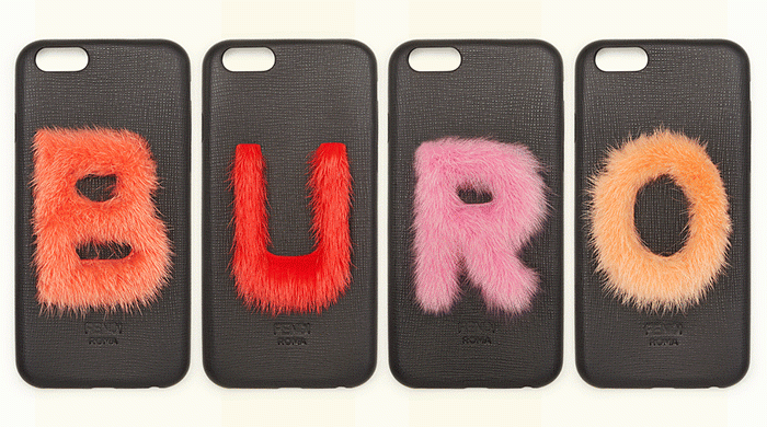 Объект желания: меховой алфавит для iPhone от Fendi