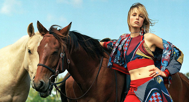 Американские пейзажи в рекламной кампании Versace