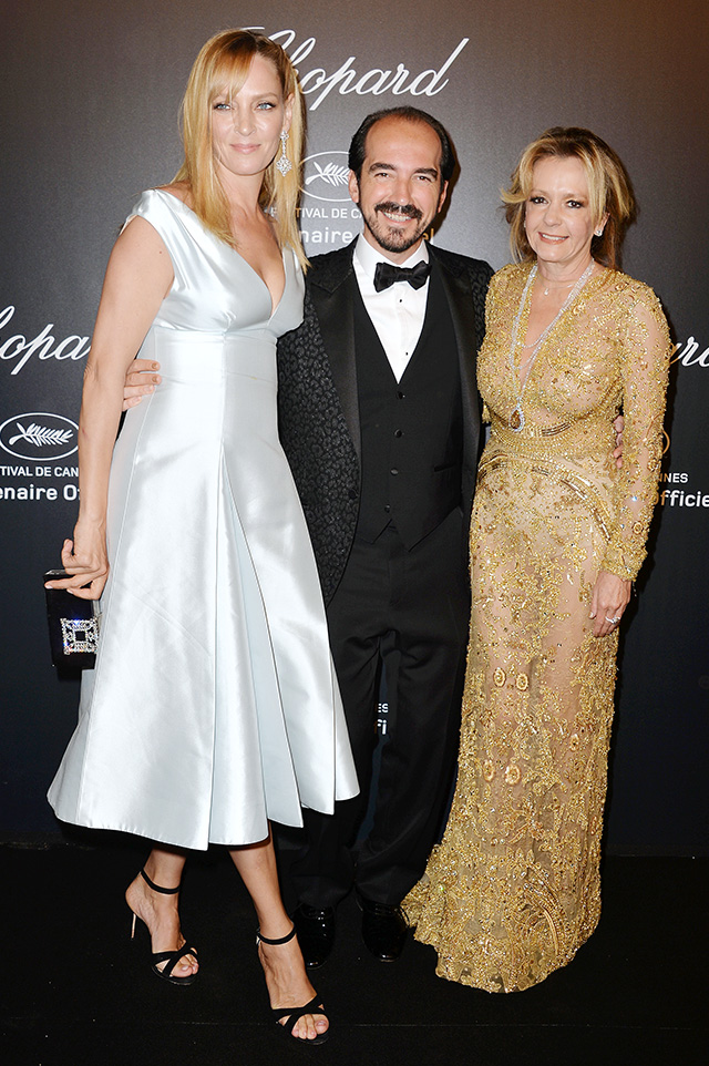 Ума Турман, Алексис Веллер и Каролина Шойфеле Вечер Chopard на Лазурном Берегу (фото 1)