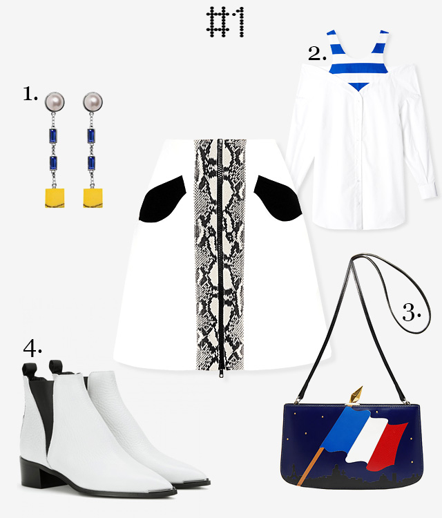 Одна вещь — три образа: юбка-трапеция Carven (фото 1)