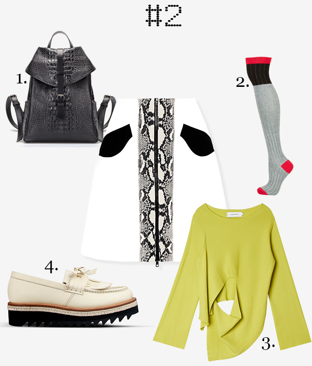 Одна вещь — три образа: юбка-трапеция Carven (фото 2)