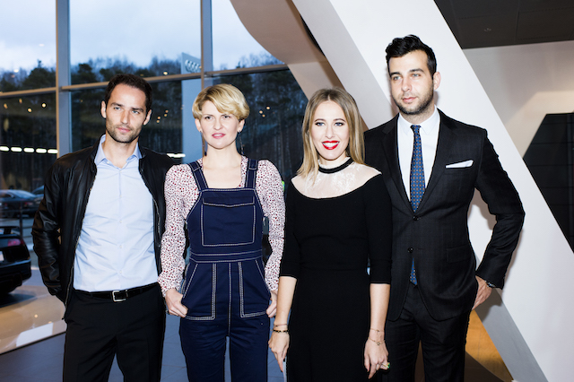 Роман Широков, Полина Киценко, Ксения Собчак и Иван Ургант Открытие дилерского центра Audi (фото 1)