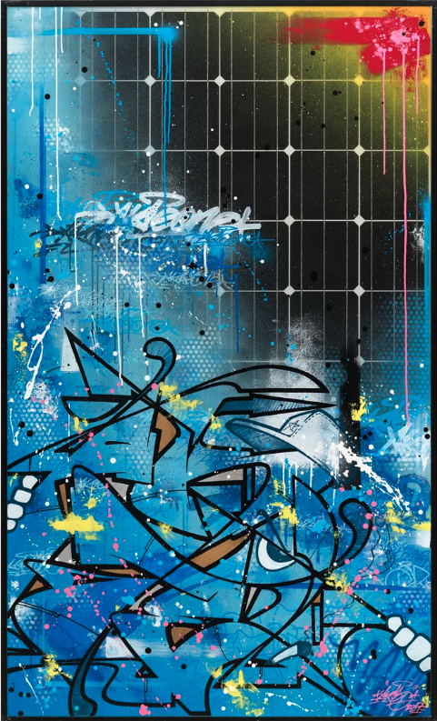 Художники рисуют на солнечных батареях для международного экологического проекта (фото 3)