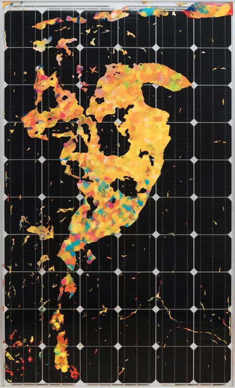 Художники рисуют на солнечных батареях для международного экологического проекта (фото 16)