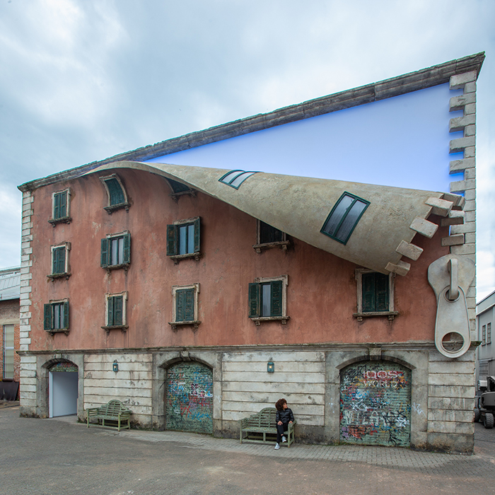 Как скульптор Алекс Чиннек расстегнул дом в Милане (фото 2)