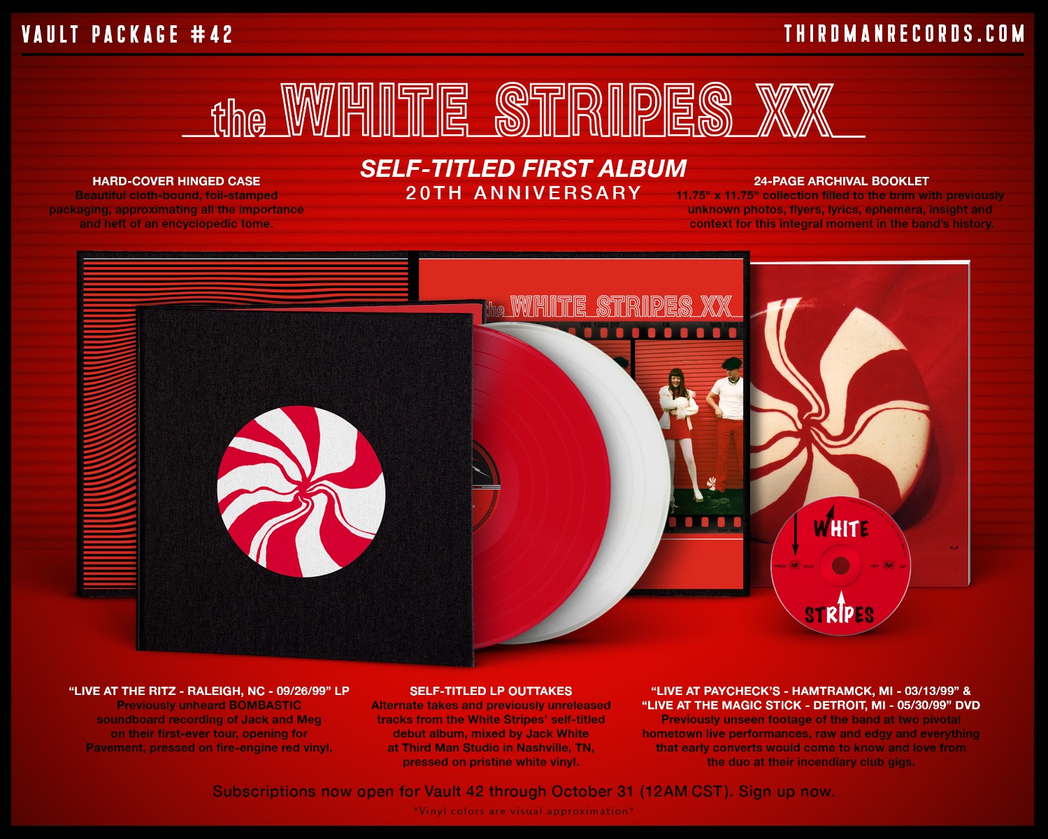 Группа The White Stripes выпустит подарочный набор в честь 20-летия своего первого альбома (фото 1)