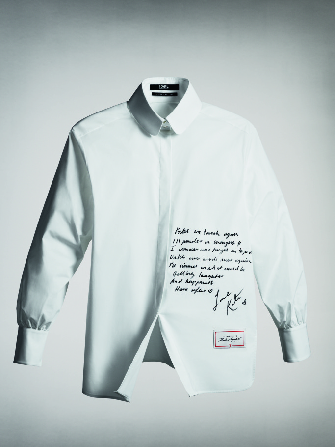 Кейт Мосс, Такаси Мураками и другие друзья Карла Лагерфельда сделали рубашки в его честь (фото 5)