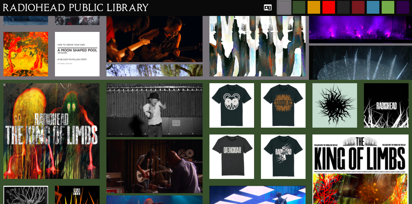 У группы Radiohead появился онлайн-архив с клипами, записями концертов и афишами (фото 1)