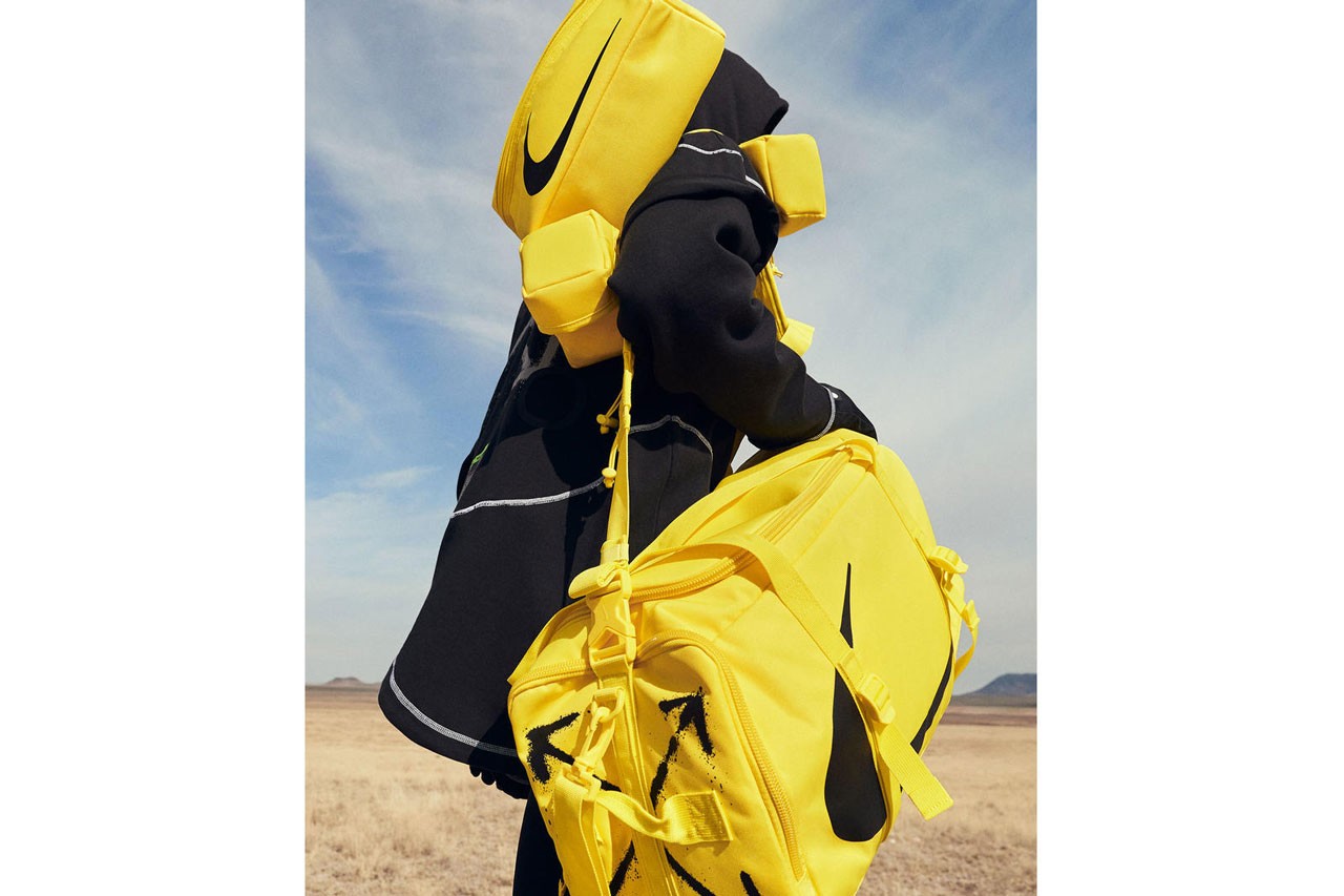 Много желтого и граффити-принты: Off-White и Nike показали новую совместную коллекцию (фото 2)